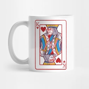 King of hearts cards Mug